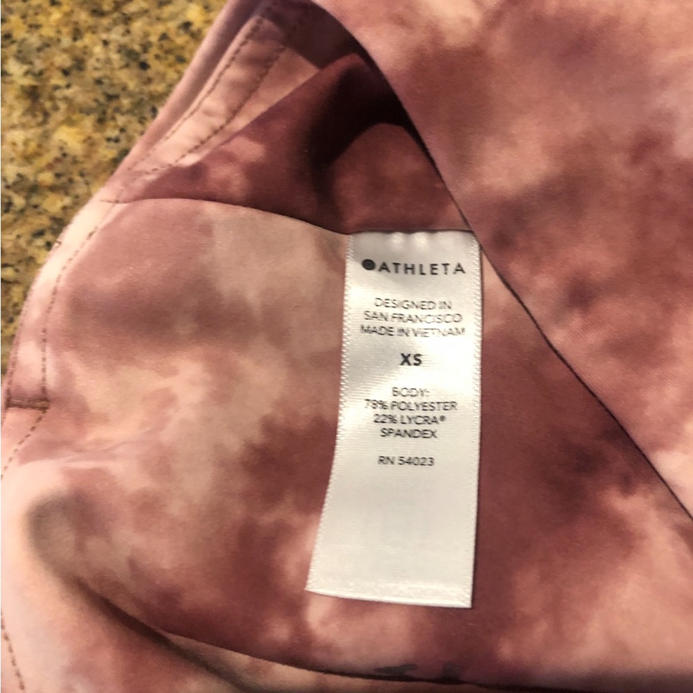Athleta Mauve Tie-Dye Leggings - Picture 2 of 4